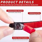 40 Feet Rubber Weather Stripping Door Seal Strip  Self-adhesive Backing D-shape