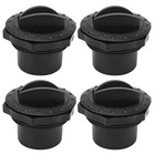 4 Pcs Dashboard Air Conditioning Deflector Outlet  Plastic Round Louvered  