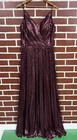 Christina Wu Celebrations 22021 Size 8 Scoop Back Bridesmaid Dress Red Sequin