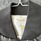 Nascar Racing Bomber Jacket Men Sz M Black Vtg Satin Usa Made Embroidered Rare