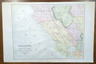 Vintage 1892 Sonoma Marin Napa Cty California Map 21 x14    Old Antique Original