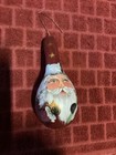 Vintage Hand Painted Santa Christmas Ornament Primitive 4   