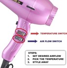Turbo Power Twinturbo 3800 Professional Ceramic   Ionic Hair Dryer   Pink