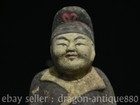 5 8  Ancient China Tang Sancai Pottery Dynasty Palace Hu Figure Man Stand Statue