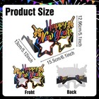 2026 New Year Party Eyeglasses 8 Pcs Eve Decorations Glasses Happy Pink 