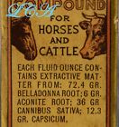 Original Antique Cannabis Sativa Veterinary Bottle W  Marijuana W pic Horse Cow
