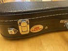 Kala Uke Crazy Black Leather Hard Case For Soprano Ukulele With White Stitching 