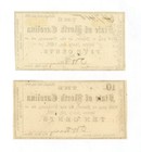  pair  1861 5c   10c The State Of North Carolina Notes - Civil War Era Ch au