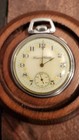Antique Hampton Watch Co Railroad Pocket Watch W Display Case 