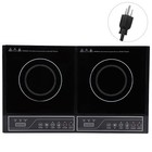 Electric Cooktop Induction Cooktop 2 Burner Induction Cooker Touch Screen 2000w