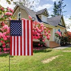 Anley American Us Garden Flag Usa Patriotic Yard Flags Embroidered 18x12 5 In