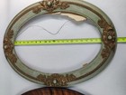 Lot Of 2  1 Glass  Antique Vintage Picture Frame Convex Bubble Oval Ornate 25x19