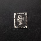 Queen Victoria Gb Penny Black Sg 1 Pl 5 Used Black Mx 4 Large Margins Quality Vf