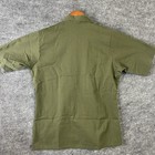 Vintage Military Utility Shirt Durable Press Og 507 Medium Short Sleeve