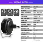 36v 48v 350w Rear Cassette Wheel Hub Motor Electric Bicycle Conversion Kit 