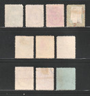 Canada  1897-99 Regular Issue  Used  Queen Victoria  10 Different Stamps