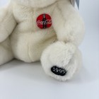 Coca Cola Bear 1995 12  Plush Stuffed Animal White Polar Vintage With Tag