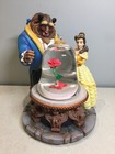 Beauty And The Beast    enchanted Rose    Musical Snow Globe W original Box - 9 5   