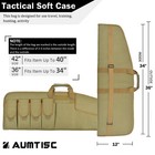 Aumtisc Soft Gun Rifle Case Padded Ar15 Tactical Shotgun Bag Carrying Range Gun