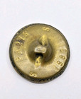 Victorian Antique Metal Button Paris 1883 On Back Art Nouveau 1 