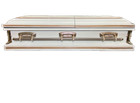 Beautiful White copper Primrose Casket