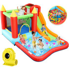 Inflatable Bounce House Castle Kids Jumper Slide Bouncer W air Blower Wet dry      