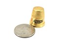 Toledo Gold-tone Thimble Metal Sewing Collectible