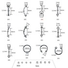 118pcs Piercing Kit For All Body Piercings Stainless Steel Piercing Jewelry 14g