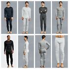 Men 2pc Set Thermal Tee Underwear Long John Waffle Top   Bottom Winter Snow Ski