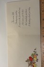 Vintage 60s Hallmark Thanksgiving Card Basketful Of Fruit 