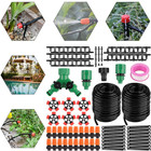 100ft Drip Irrigation System Plant Self Garden Watering Hose Spray Kit Diy Usa