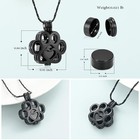 Pet Cremation Jewelry For Pet s Cat Dog s Ashes Pendant Paw Print Pet Urn Nec   