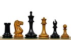 1849 Cooke Jaques Staunton Weighted Chess Pieces Ebony   Antique Boxwood 3 5 