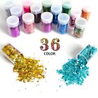 Holographic Chunky Glitter Set Of 36 Colors Craft Glitter Sparkle Sequins C