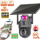 Solar Battery Powered Wireless Wifi Outdoor Pan tilt Home Security Camera System