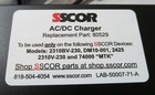 New Genuine Sscor 80529 Ac dc Charger  Converter  Power Supply  Adapter 