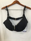 New Anne Cole Women Swim V-wire Bikini Top Padded Black Upf 50 Many Sizes