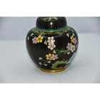 Chinese Cloisonn   Enamel And Brass Cherry Blossoms Ginger Jar