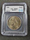     1948 Mexico Silver Un Peso Ngc Ms65 High Grade Low Mintage Better Date