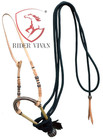 40 Plaits Bosal Set horse Bosal Set 12  rawhide Bosal Set With Nylon Mecate Rein