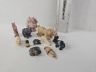 11x Zuni Fetish Native American Fetish Bear Lion Turtle Frog Camel Cat Lot  263