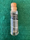 Hoppe   s Oil Glass Vial Salesman Sample Gun Cleaning Vintage Cork Stopper Top