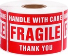 Fragile Stickers 1 Roll 500 2x3 Fragile Label Sticker Handle With Care Mailing