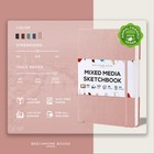 A4 Sketch Book Vegan Leather Hardcover 8 5x11 5 In Drawing Notebook Rose