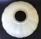 Antique Art Deco Frosted Pearl Ribs  textured Glass Ceiling floor Lamp Shade 12 