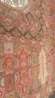 Large Antique Kashmir Wool Paisley Indian Shawl   Tablecloth - 11 Ft  Long