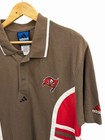 Vintage Adidas Tampa Bay Buccaneers Nfl Polo - Size Large 90   s Rare Vtg Football