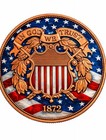 2oz Fine  Copper Round  999 Two Cent Piece Colorized In Capsule Preorder