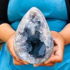3 93lb Natural Blue Celestite Geode Quartz Crystal Mineral Specimen Healing