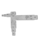 Dental Implant Measure Ruler stainless Steel T-shape Dental Guide Ruler